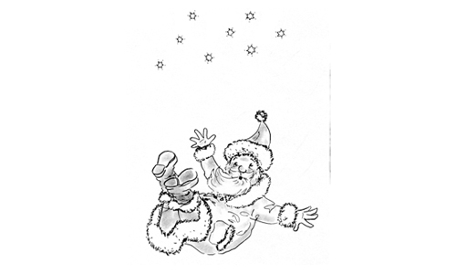 Gabriele Timm – Illustration Weihnachtsmann
