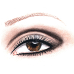Illustration Augenmakeup